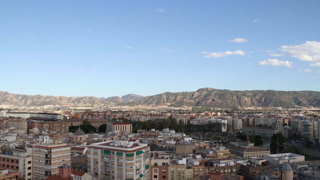 Vistas de Murcia de las viviendas de la inmobiliaria